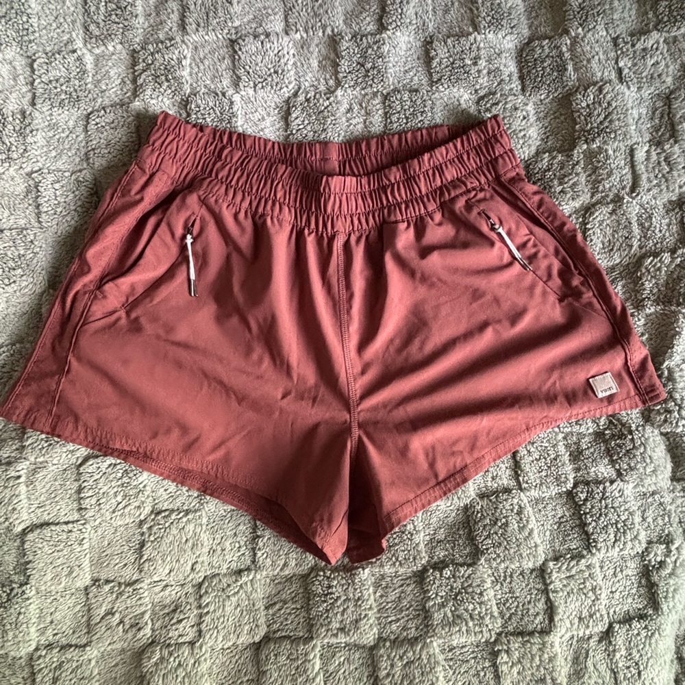 Vuori | Women's Athletic Shorts in Rust Red